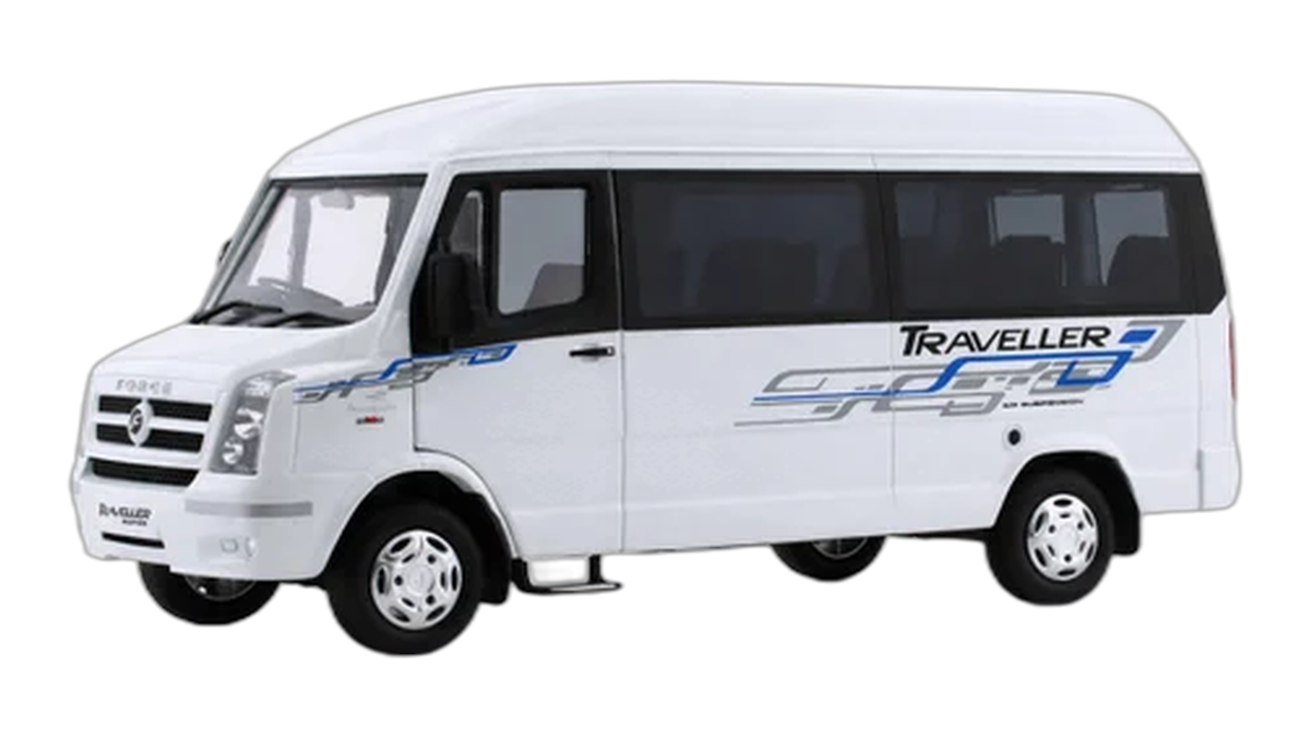 Force Traveller on rent with driver — tempo traveller