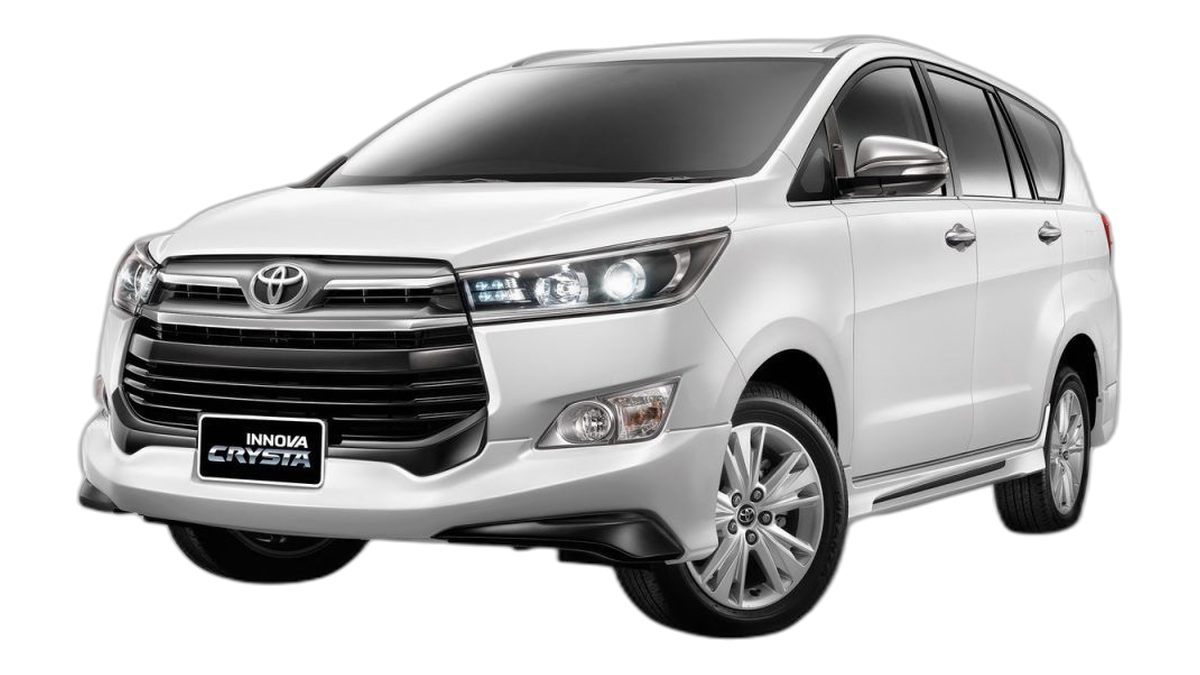 Toyota Crysta premium suv rental with driver
